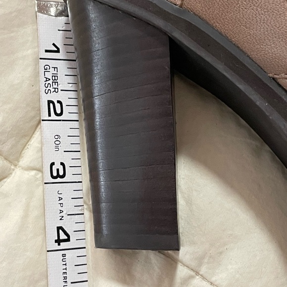 Kelsi Dagger Brown Taupe Lace Up Heeled Booties Size 6.5 leather EVA1 buckles - Picture 11 of 16